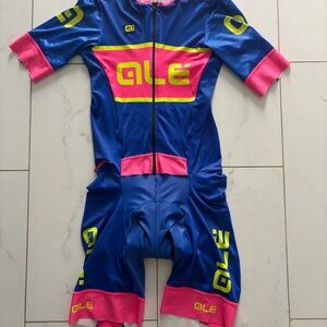 Ale Blue and Pink Cycling Suit